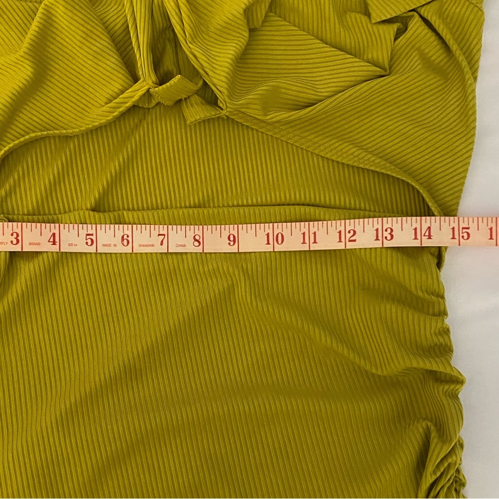 Elegant Lime Green Midi Cider Dress Size XL. - Picture 14 of 15